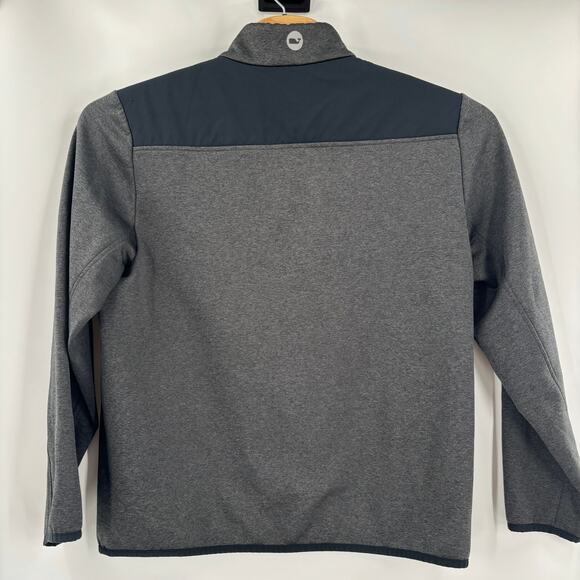 Vineyard Vines Large 1/4 Zip Gray Black Pullover Long Sleeve Sweater - Picture 6 of 6
